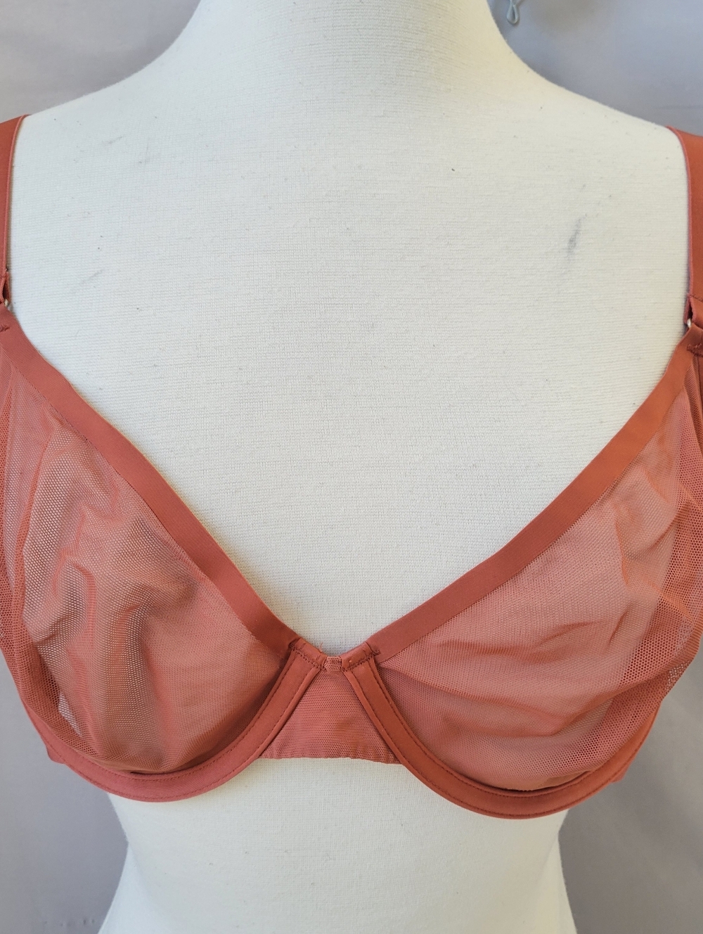 Cuup The Scoop Bra Rust 38D